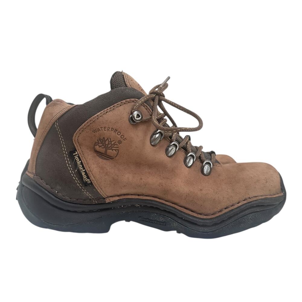 Timberland Women’s 7M Waterproof Hiking Boots Brown Leather ACT Comfort 811